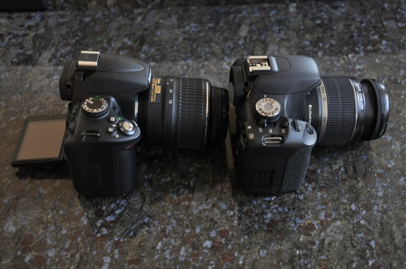 Illustration for article titled Canon Rebel T1i vs Nikon D5000: Entry-Level DSLR Battlemodo